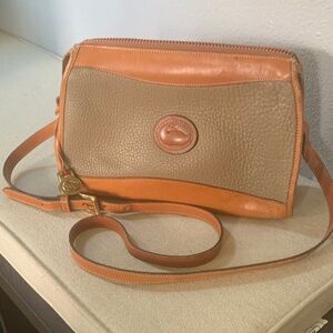 Dooney & Bourke Tan and Orange Crossbody Bag